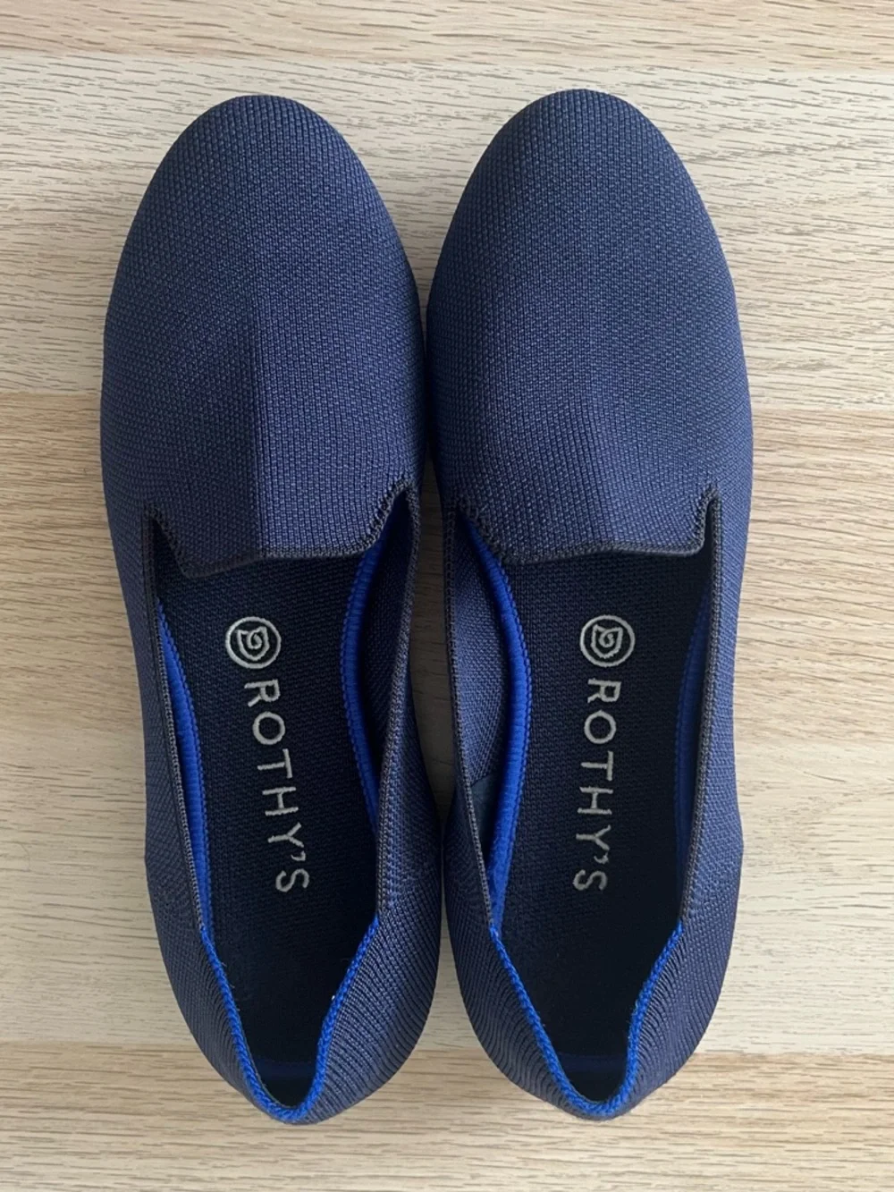 Rothy’s The Point Navy Knit Flats W10